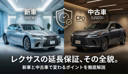 レクサスの延長保証の内容とは？新車と中古車で変わるポイントを徹底解説