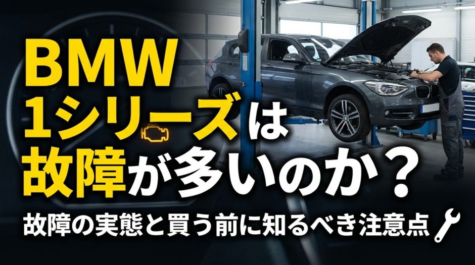 BMW1シリーズは故障が多いのか？故障の実態と買う前に知るべき注意点