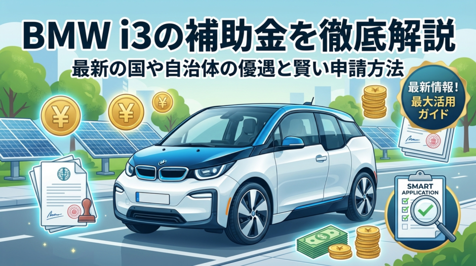 BMW i3の補助金を徹底解説｜最新の国や自治体の優遇と賢い申請方法