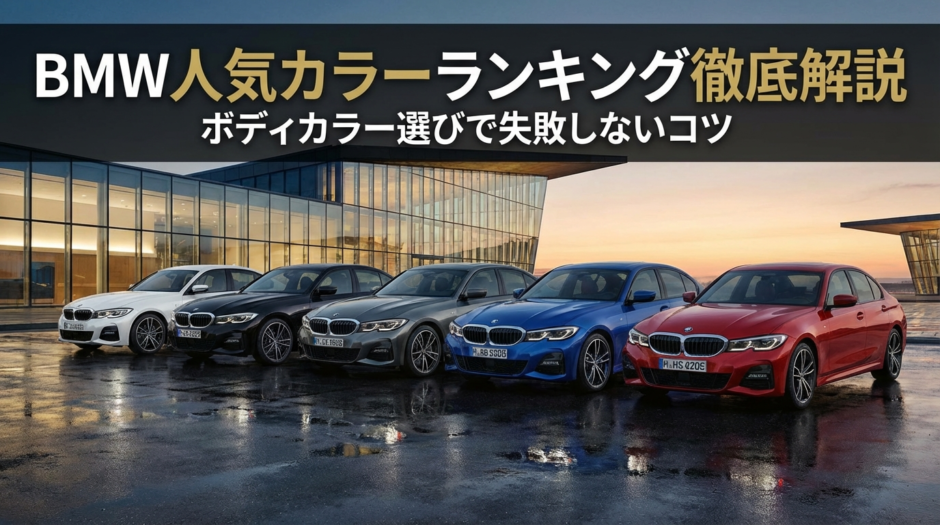 BMWの人気カラーランキングを徹底解説｜ボディカラー選びで失敗しないコツ