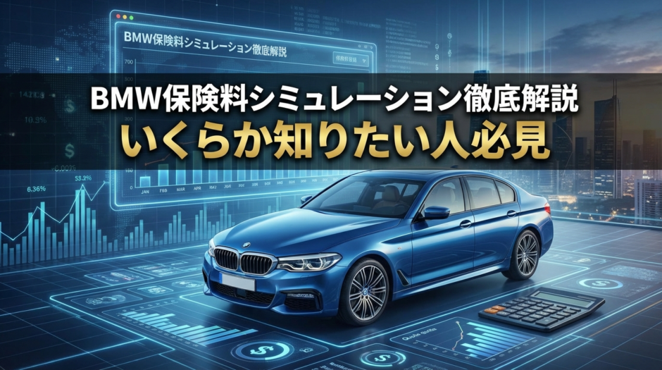 BMWの保険料はいくらか知りたい人必見｜BMWの保険料はいくらになるかをシミュレーションで徹底解説