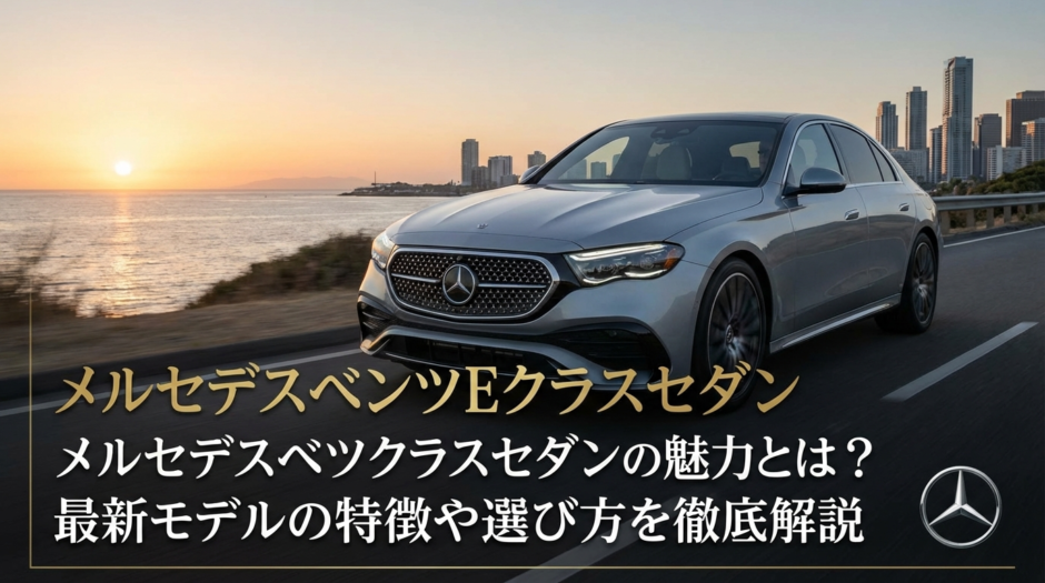 メルセデスベンツEクラスセダンの魅力とは？最新モデルの特徴や選び方を徹底解説