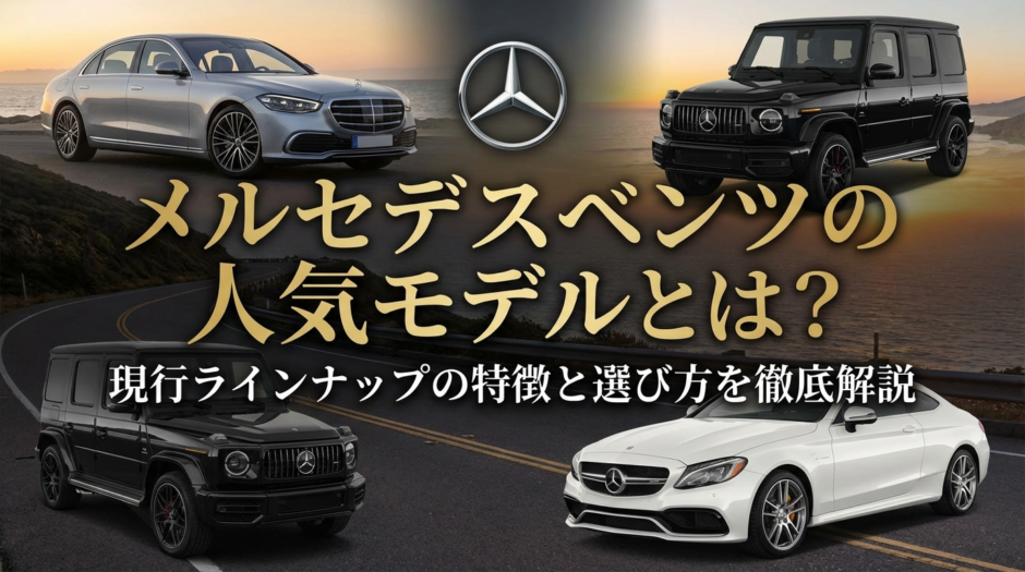 メルセデスベンツの人気モデルとは？現行ラインナップの特徴と選び方を徹底解説