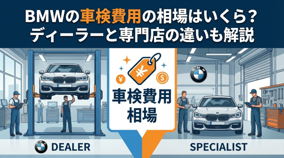 BMWの車検費用の相場はいくら？ディーラーと専門店の違いも解説