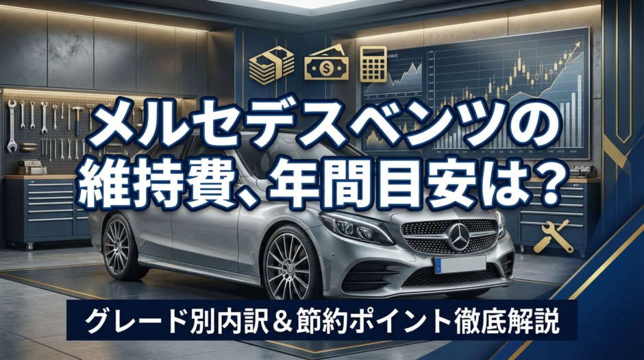 メルセデスベンツの維持費の年間目安は？グレード別の内訳と節約ポイントを徹底解説