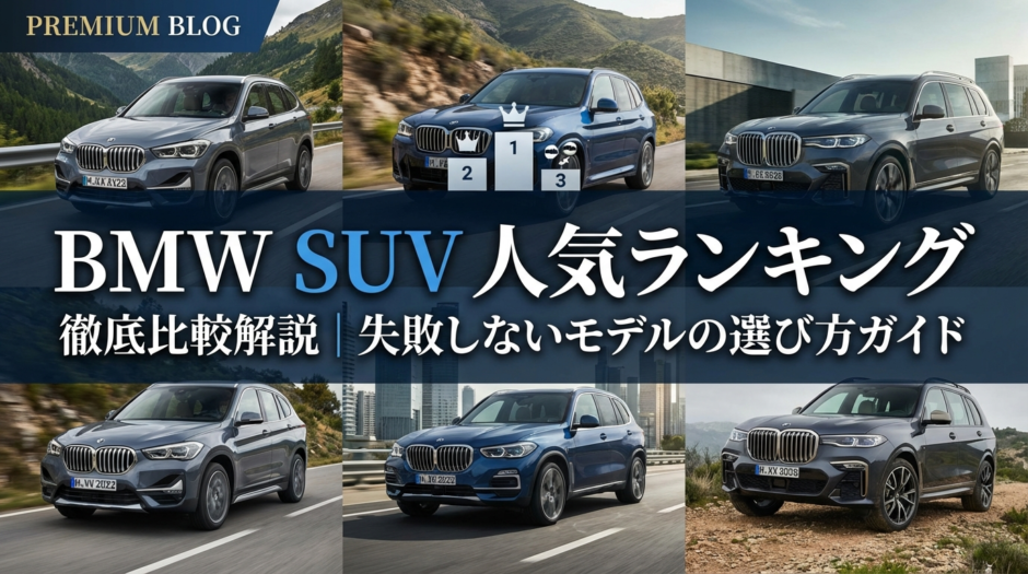 BMWのSUVの人気ランキングを徹底比較解説｜失敗しないモデルの選び方ガイド