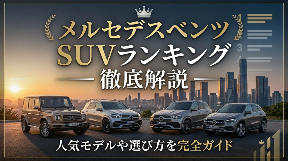 メルセデスベンツのSUVランキングを徹底解説｜人気モデルや選び方を完全ガイド