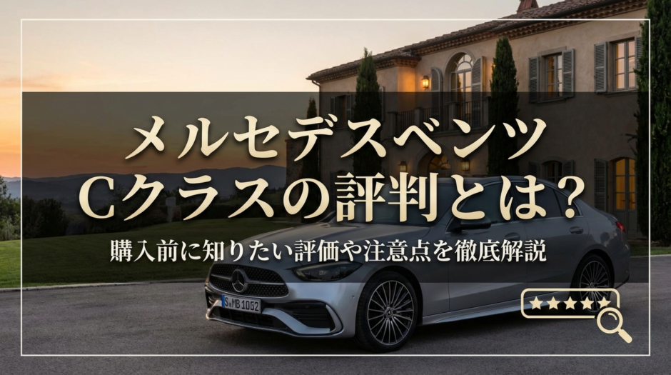 メルセデスベンツのCクラスの評判とは？購入前に知りたい評価や注意点を徹底解説