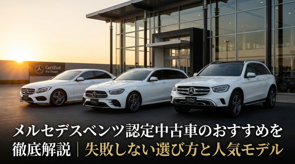 メルセデスベンツの認定中古車のおすすめを徹底解説｜失敗しない選び方と人気モデル