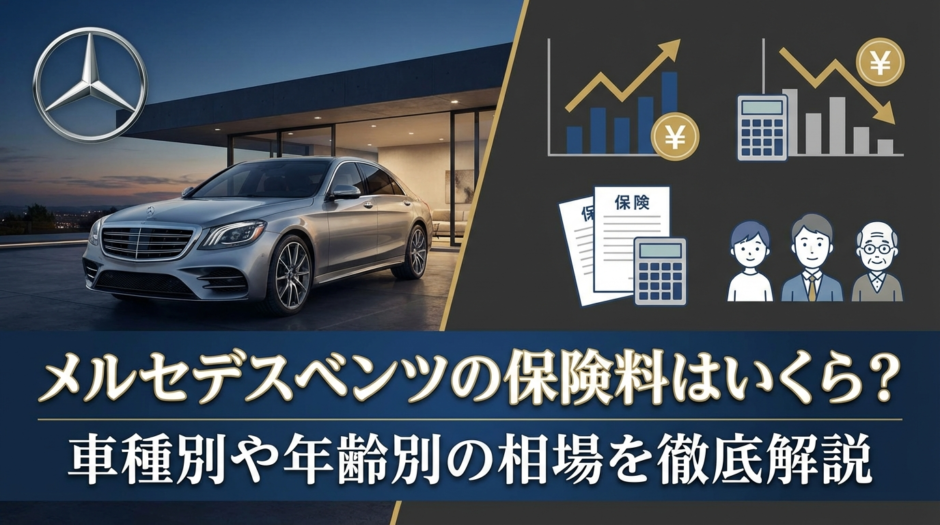 メルセデスベンツの保険料はいくら？車種別や年齢別の相場を徹底解説