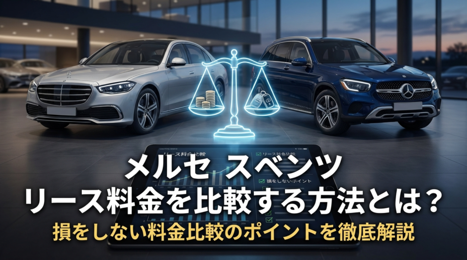メルセデスベンツのリース料金を比較する方法とは？損をしない料金比較のポイントを徹底解説