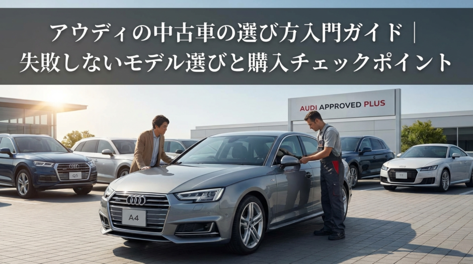 アウディの中古車の選び方入門ガイド｜失敗しないモデル選びと購入チェックポイント