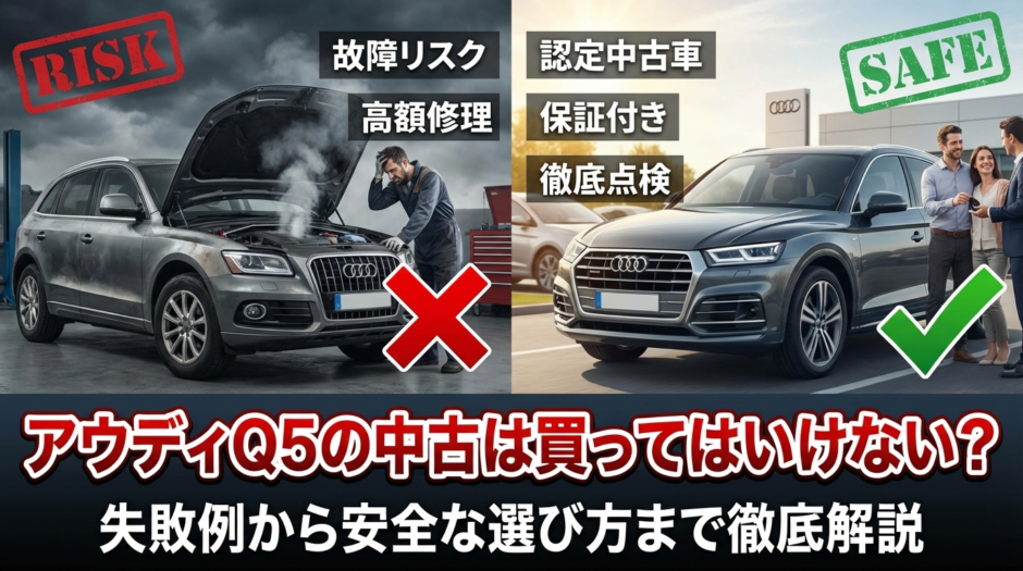 アウディQ5の中古は買ってはいけない？失敗例から安全な選び方まで徹底解説