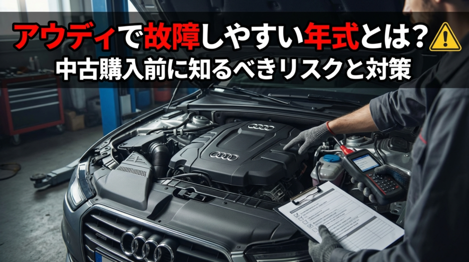 アウディで故障しやすい年式とは？中古購入前に知るべきリスクと対策