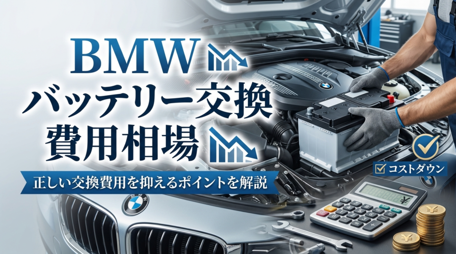 BMWのバッテリー交換の費用相場とは？正しい交換費用を抑えるポイントを解説