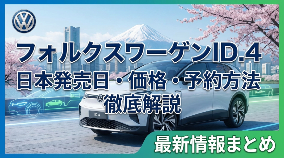 フォルクスワーゲンID4の日本での発売日情報は？価格や予約方法も徹底解説