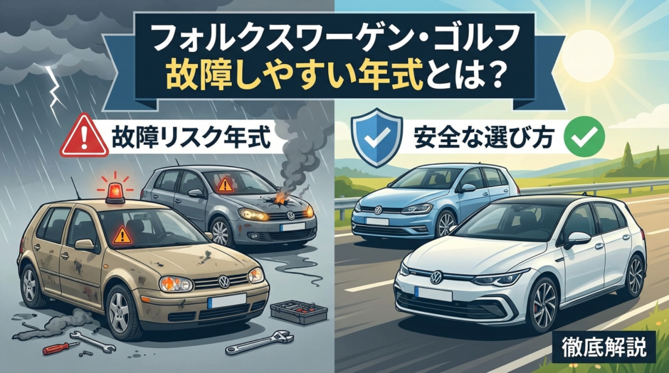 フォルクスワーゲンのゴルフで故障しやすい年式とは？リスク年式と安全な選び方を徹底解説