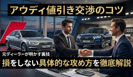 アウディのディーラーで値引きを交渉するコツとは？損をしないための具体的な攻め方を徹底解説