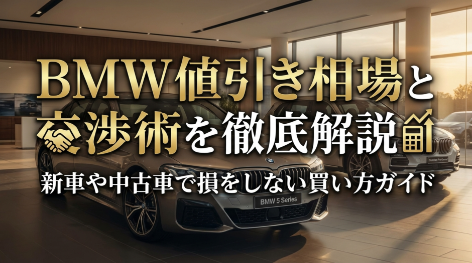 BMWの値引き相場と交渉術を徹底解説｜新車や中古車で損をしない買い方ガイド