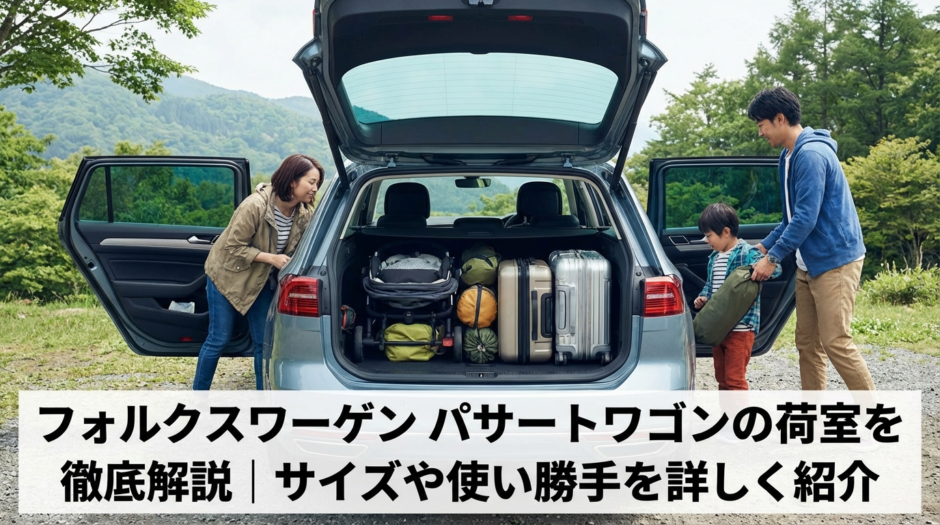フォルクスワーゲンのパサートワゴンの荷室を徹底解説｜サイズや使い勝手を詳しく紹介