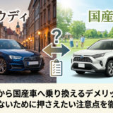 アウディから国産車へ乗り換えるデメリットとは？後悔しないために押さえたい注意点を徹底解説