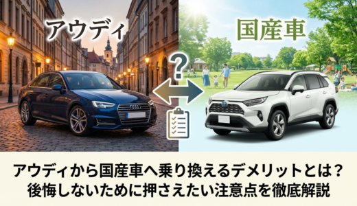 アウディから国産車へ乗り換えるデメリットとは？後悔しないために押さえたい注意点を徹底解説