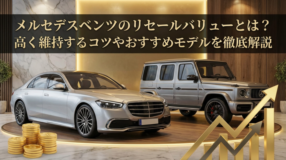 メルセデスベンツのリセールバリューとは？高く維持するコツやおすすめモデルを徹底解説