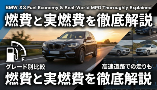 BMW X3の燃費と実燃費を徹底解説｜グレード別の違いや高速道路での走りも比較