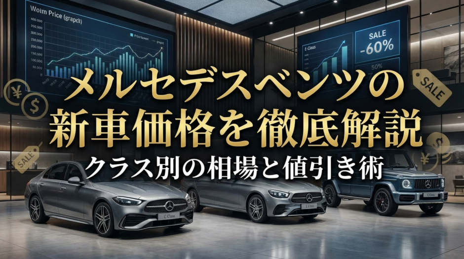 メルセデスベンツの新車価格を徹底解説｜クラス別の相場と値引き術