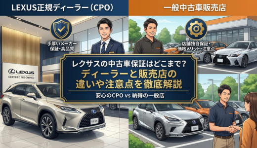 レクサスの中古車保証はどこまで？ディーラーと販売店の違いや注意点を徹底解説