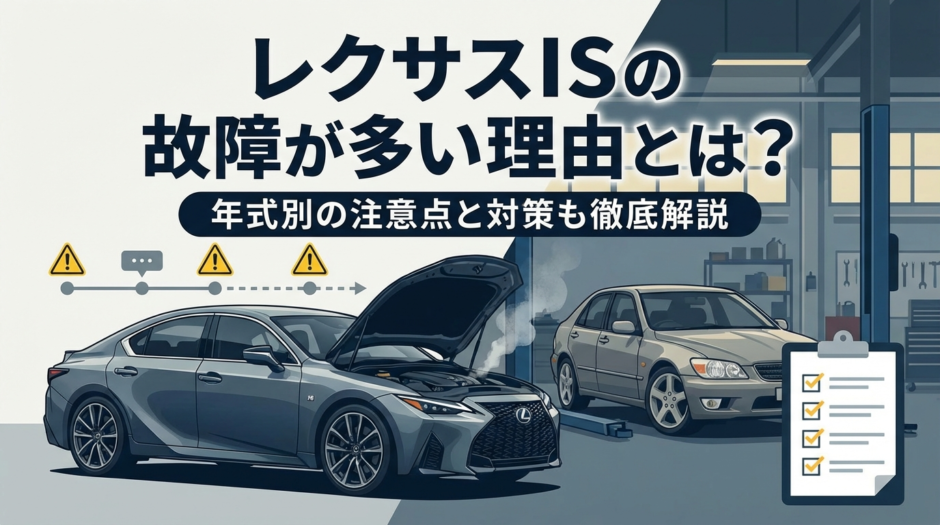 レクサスISの故障が多い理由とは？年式別の注意点と対策も徹底解説