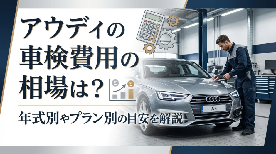 アウディの車検費用の相場は？年式別やプラン別の目安を解説