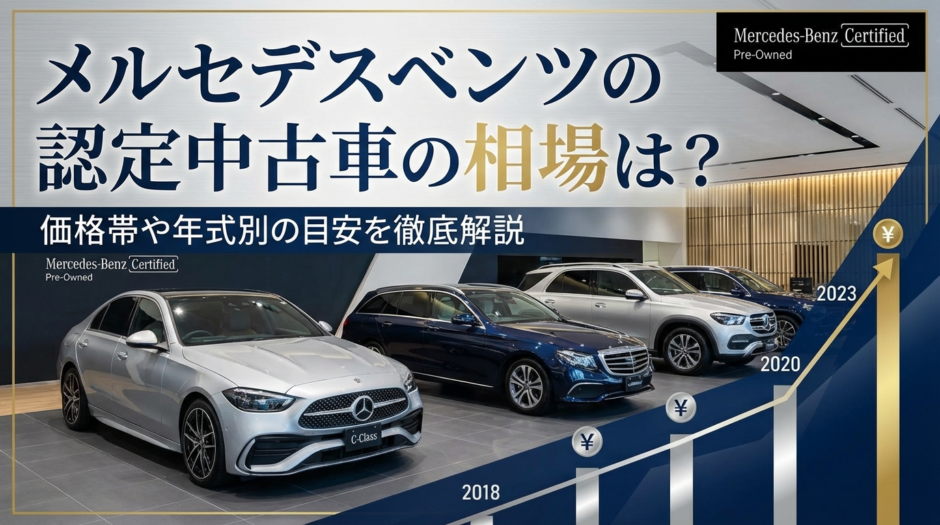 メルセデスベンツの認定中古車の相場は？価格帯や年式別の目安を徹底解説
