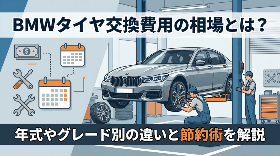 BMWのタイヤ交換費用の相場とは？年式やグレード別の違いと節約術を解説