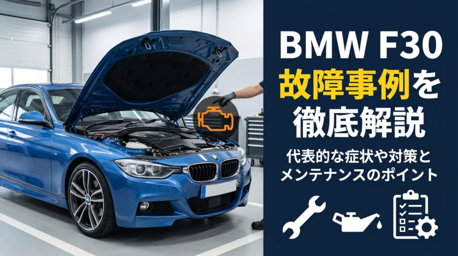 BMW F30の故障事例を徹底解説｜代表的な症状や対策とメンテナンスのポイント