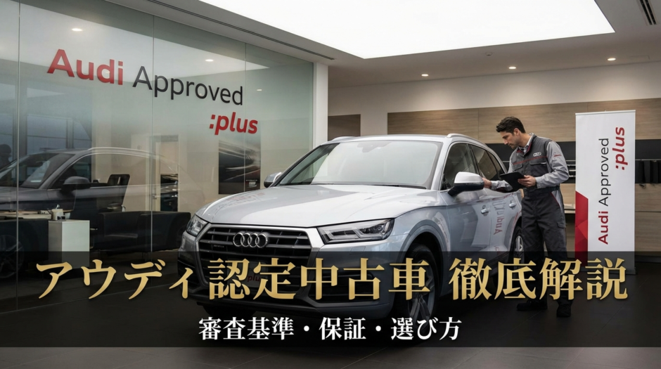 アウディの認定中古車とは何か？審査基準や保証内容・選び方を徹底解説