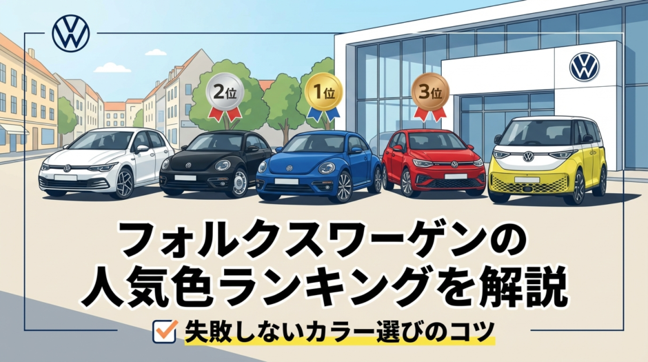 フォルクスワーゲンの人気色ランキングを解説｜失敗しないカラー選びのコツ
