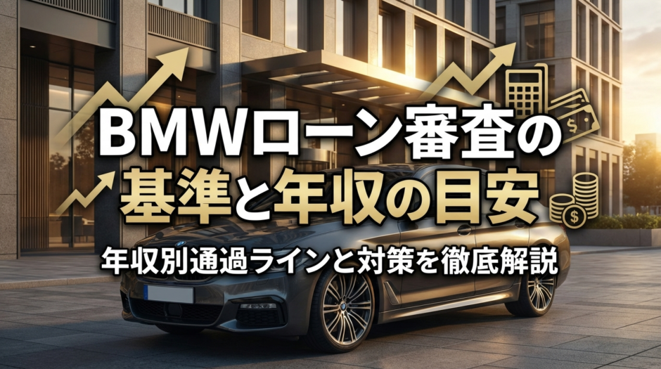 BMWのローン審査の基準と年収の目安とは？年収別の通過ラインと対策を徹底解説