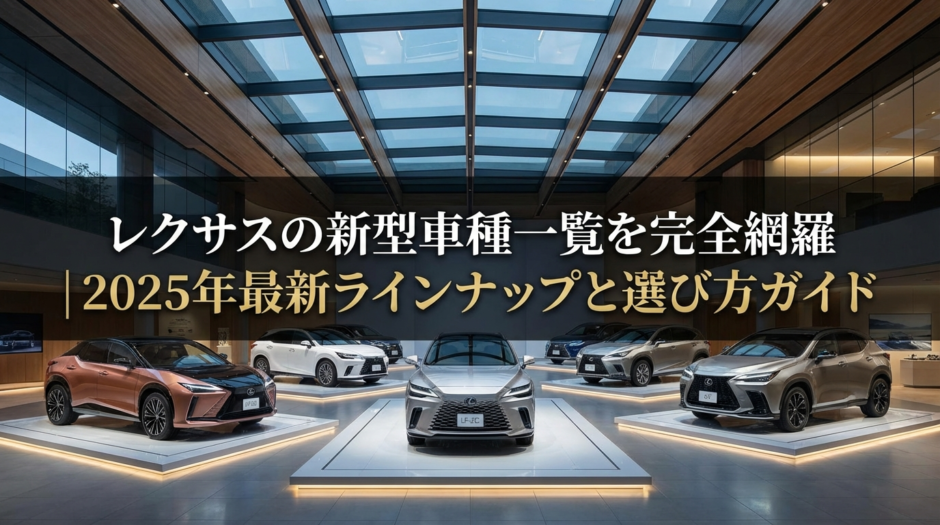 レクサスの新型車種一覧を完全網羅｜2025年最新ラインナップと選び方ガイド