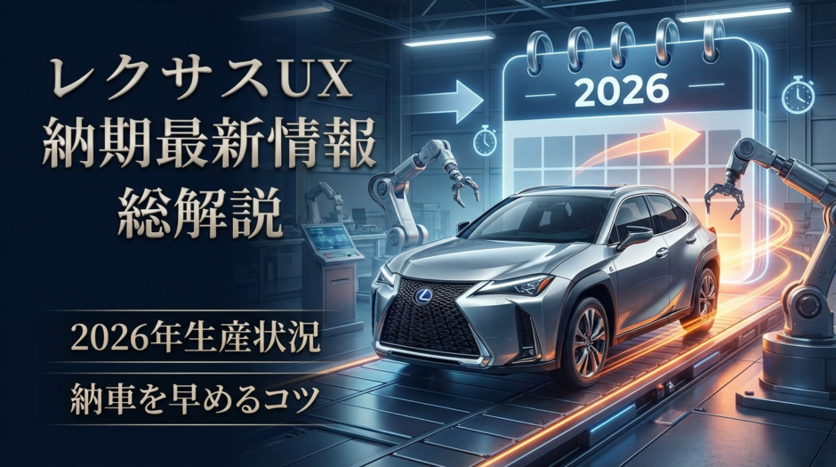 レクサスUXの納期の最新情報を総解説｜2026年の生産状況や納車を早めるコツ