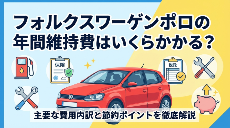フォルクスワーゲンポロの年間維持費はいくらかかる？主要な費用内訳と節約ポイントを徹底解説