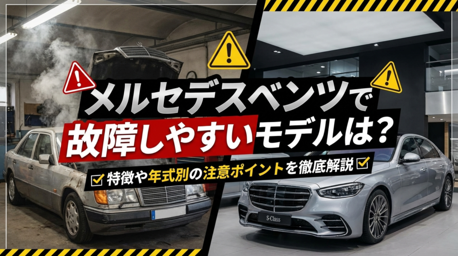 メルセデスベンツで故障しやすいモデルは？特徴や年式別の注意ポイントを徹底解説