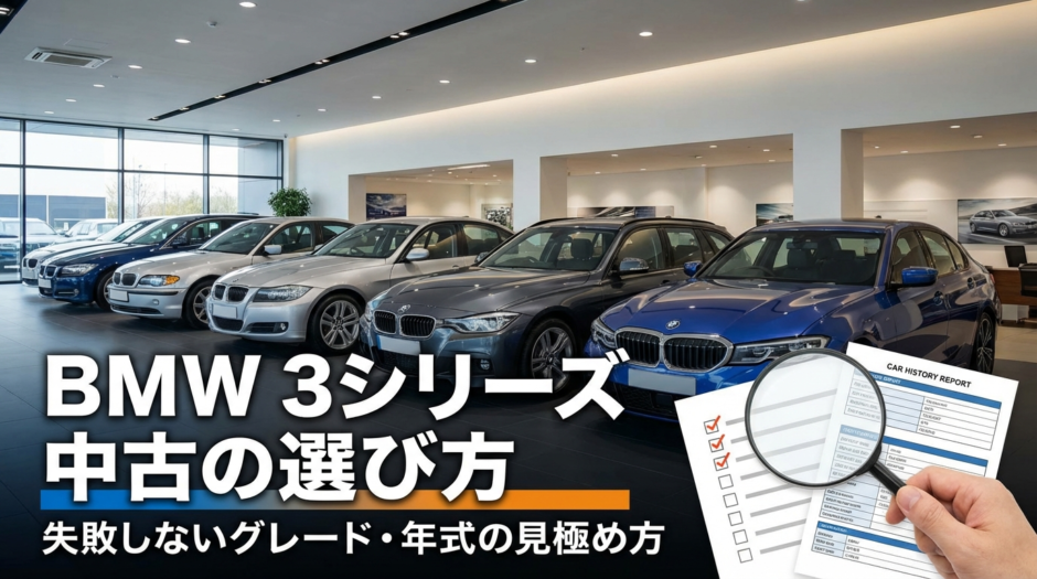 BMW 3シリーズの中古の選び方は？失敗しないグレードや年式の見極め方