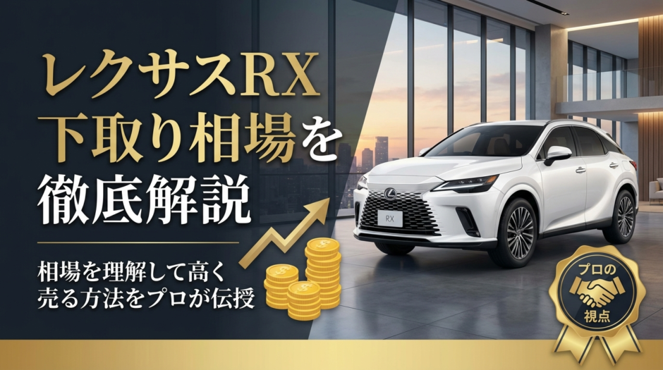 レクサスRXの下取り相場を徹底解説｜相場を理解して高く売る方法をプロが伝授