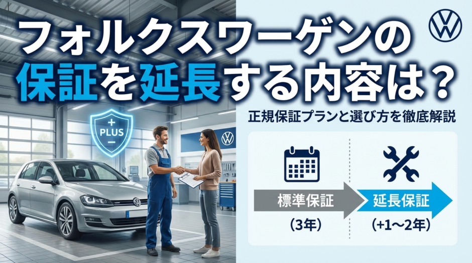 フォルクスワーゲンの保証を延長する内容は？正規保証プランと選び方を徹底解説