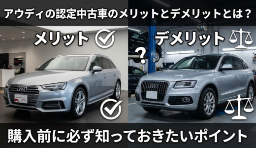 アウディの認定中古車のメリットとデメリットとは？購入前に必ず知っておきたいポイント