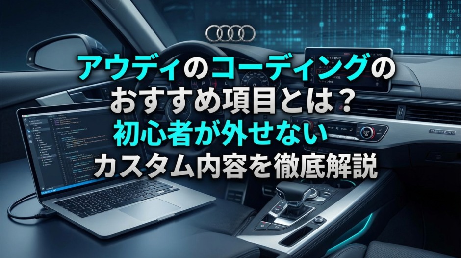 アウディのコーディングのおすすめ項目とは？初心者が外せないカスタム内容を徹底解説