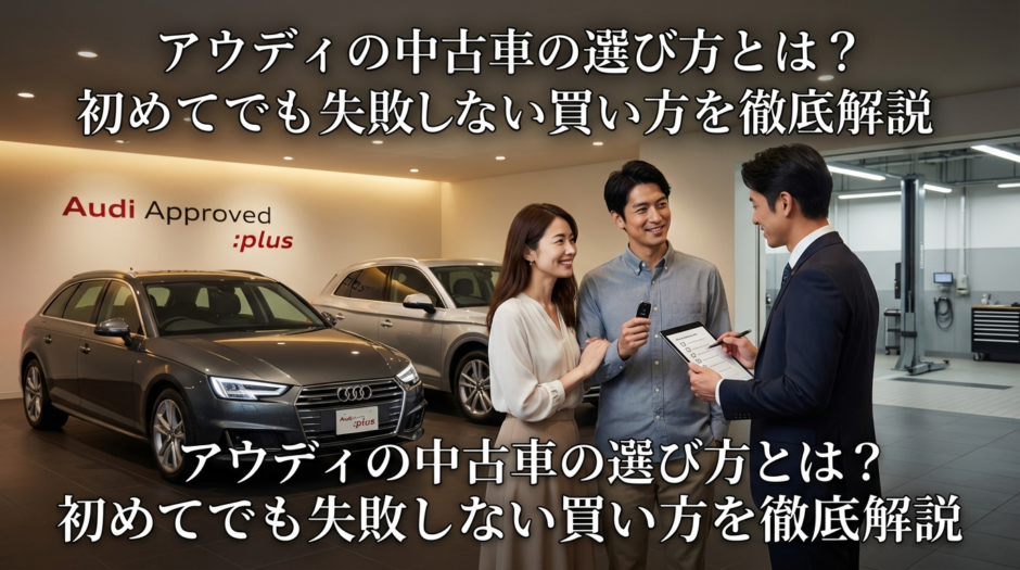 アウディの中古車の選び方とは？初めてでも失敗しない買い方を徹底解説