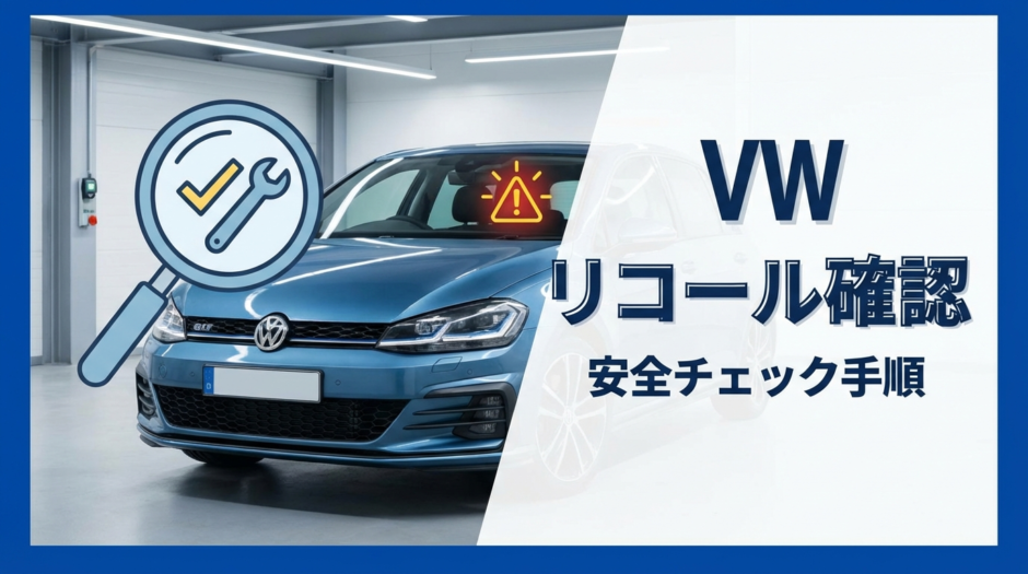 フォルクスワーゲンのリコール対象を確認する方法とは？安全に乗り続けるためのチェック手順