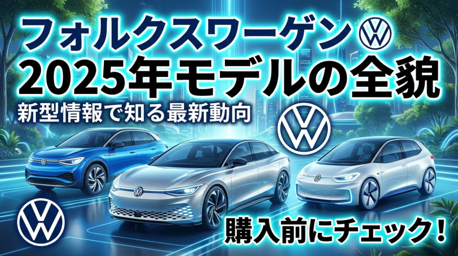フォルクスワーゲンの新型情報で知る2025年モデルの全貌とは？購入前にチェックしたい最新動向